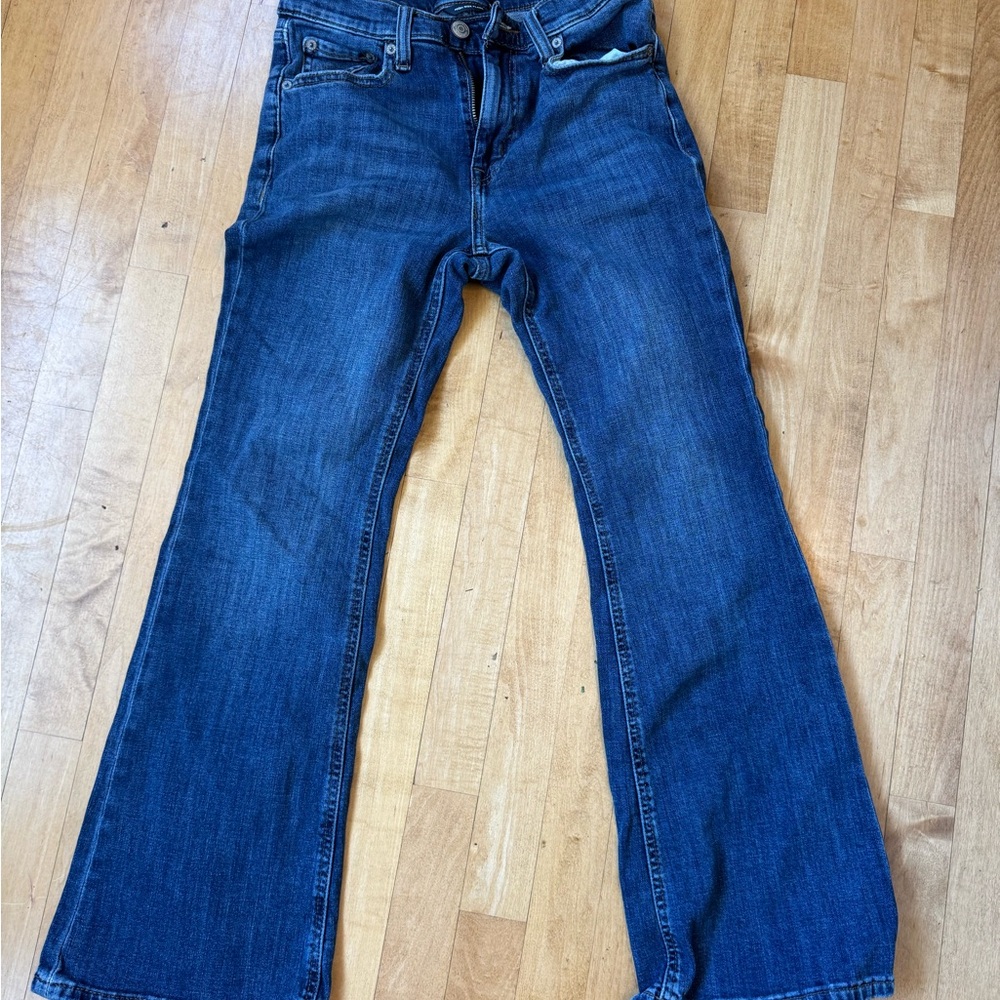Aeropostale Blue Flare Wide Leg Jeans